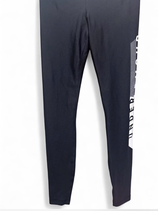 Under Armour Pants - Under Armour Black compression Performance Leggings with White Side Logo